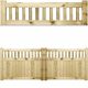 PAIR of URBAN FORTRESS Framed Driveway Gates (Premier Picket Pale Top)