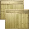 6ft x 5ft Vogue Trellis Top PGS URBAN Range Fence Panel
