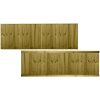 6ft x 2ft Feather Edge Semi-Braced Flat Top Panel