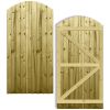 Feather Edge Stock Gate Fully Framed Arch Top H.6ft x W.90cm