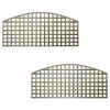 6ft x 2ft Arch Top Privacy Square Trellis