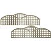 6ft x 1ft Triple Dome Privacy Trellis Panel