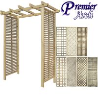 6ft x 7ft Premier Archway Pathway Trellis Arch