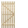 6ft x 3ft Pointed Wicket Picket Garden Wood Gate