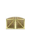 M2M Driveway Tongue & Groove Fully Framed Arch Top Gates upto 120cm x 183cm