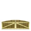 M2M Driveway Feather Edge Fully Framed Arch Top Gates upto 90cm x 274cm