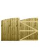 M2M Driveway Feather Edge Semi-Braced Arch Top Gates upto 150cm x 244cm