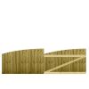 M2M Driveway Feather Edge Semi-Braced Arch Top Gates upto 90cm x 305cm