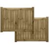 URBAN ELITE Driveway Gates 4ft x 10ft Full Boards (No Trellis)