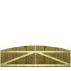 M2M Driveway Feather Edge Semi-Braced Arch Top Gates upto 90cm x 305cm