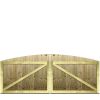 M2M Driveway Tongue & Groove Fully Framed Arch Top Gates upto 120cm x 305cm