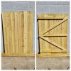 Pathway Feather Edge Semi Braced Flat Top [H.1500xW.1050mm] Gate