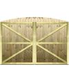 M2M Driveway Tongue & Groove Fully Framed Arch Top Gates upto 210cm x 305cm