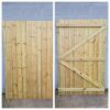 Tongue & Groove Semi Braced Flat Top [H.1800xW.1140mm] Gate