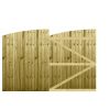 M2M Driveway Feather Edge Semi-Braced Arch Top Gates upto 180cm x 274cm