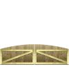 M2M Driveway Tongue & Groove Fully Framed Arch Top Gates upto 90cm x 305cm