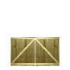 M2M Driveway Feather Edge Semi-Braced Flat Top Gates upto 120cm x 213cm