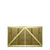 M2M Driveway Feather Edge Semi-Braced Flat Top Gates upto 120cm x 213cm