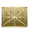 M2M Driveway Feather Edge Semi-Braced Flat Top Gates upto 210cm x 274cm