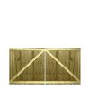 M2M Driveway Feather Edge Semi-Braced Flat Top Gates upto 120cm x 244cm