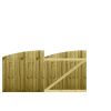 M2M Driveway Feather Edge Semi-Braced Arch Top Gates upto 120cm x 244cm