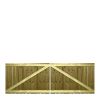 M2M Driveway Feather Edge Semi-Braced Flat Top Gates upto 90cm x 274cm