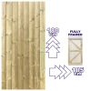 6ft Tongue & Groove 105cm Wide Fully Framed Flat Top Gate