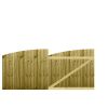M2M Driveway Feather Edge Semi-Braced Arch Top Gates upto 120cm x 274cm