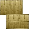 6ft x 4ft Feather Edge Semi-Braced Flat Top Panel
