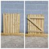 Pathway Feather Edge Semi Braced Flat Top [H.900xW.750mm] Gate