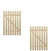 3ft x 4ft Rounded Wicket Picket Garden Wood Gate