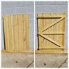 Pathway Feather Edge Semi Braced Flat Top [H.1500xW.1050mm] Gate