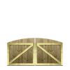 M2M Driveway Tongue & Groove Fully Framed Arch Top Gates upto 120cm x 244cm