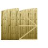 M2M Driveway Feather Edge Semi-Braced Arch Top Gates upto 210cm x 244cm