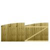 M2M Driveway Feather Edge Semi-Braced Arch Top Gates upto 120cm x 305cm