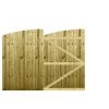 M2M Driveway Feather Edge Semi-Braced Arch Top Gates upto 180cm x 244cm