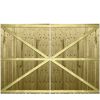 M2M Driveway Feather Edge Semi-Braced Flat Top Gates upto 210cm x 305cm