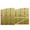M2M Driveway Feather Edge Semi-Braced Arch Top Gates upto 180cm x 305cm