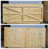 Driveway Tongue & Groove Fully Framed Flat Top [H.1380xW.2890mm] Gate