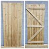 Tongue & Groove Semi Braced Flat Top [H.1770xW.750mm] Gate