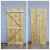 Tongue & Groove Semi Braced Flat Top [H.1800xW.750mm] Gate