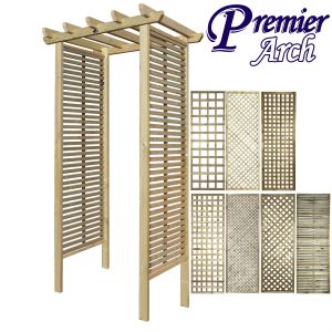 4ft x 8ft Premier Archway Pathway Trellis Arch