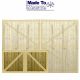 Feather Edge Fully Framed Flat Top Driveway Gates